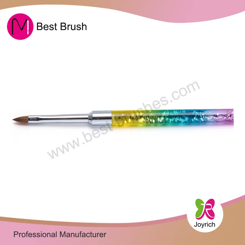 3 väriä Sparkle Kolinsky 3D Nail Brush