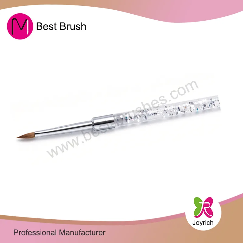 White Sparkle Kolinsky 3D -kynsiharja